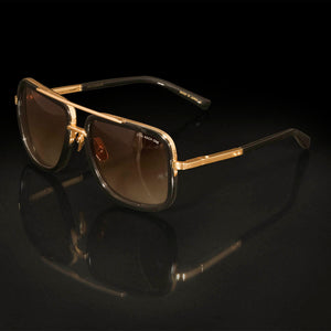 PATIA® MAC1 - TANK METAL Gold Frame Sunglass Eyewear