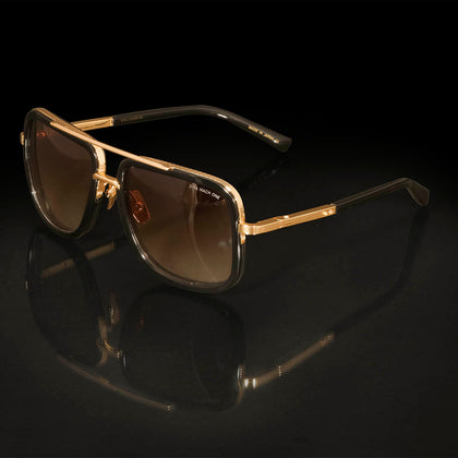 PATIA® MAC1 - TANK METAL Gold Frame Sunglass Eyewear