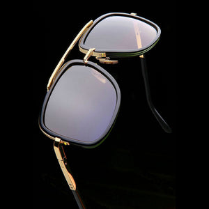 PATIA® MAC1 - TANK METAL Gold Frame Sunglass Eyewear
