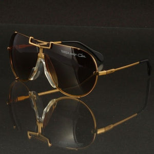 Gold Crown Metal Sculpture & Copper Tinted Densed Lenses Eyewear